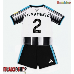 Newcastle United Tino Livramento #2 Prima Maglia Bambino 2026-27 Manica Corta (+ Pantaloni corti)